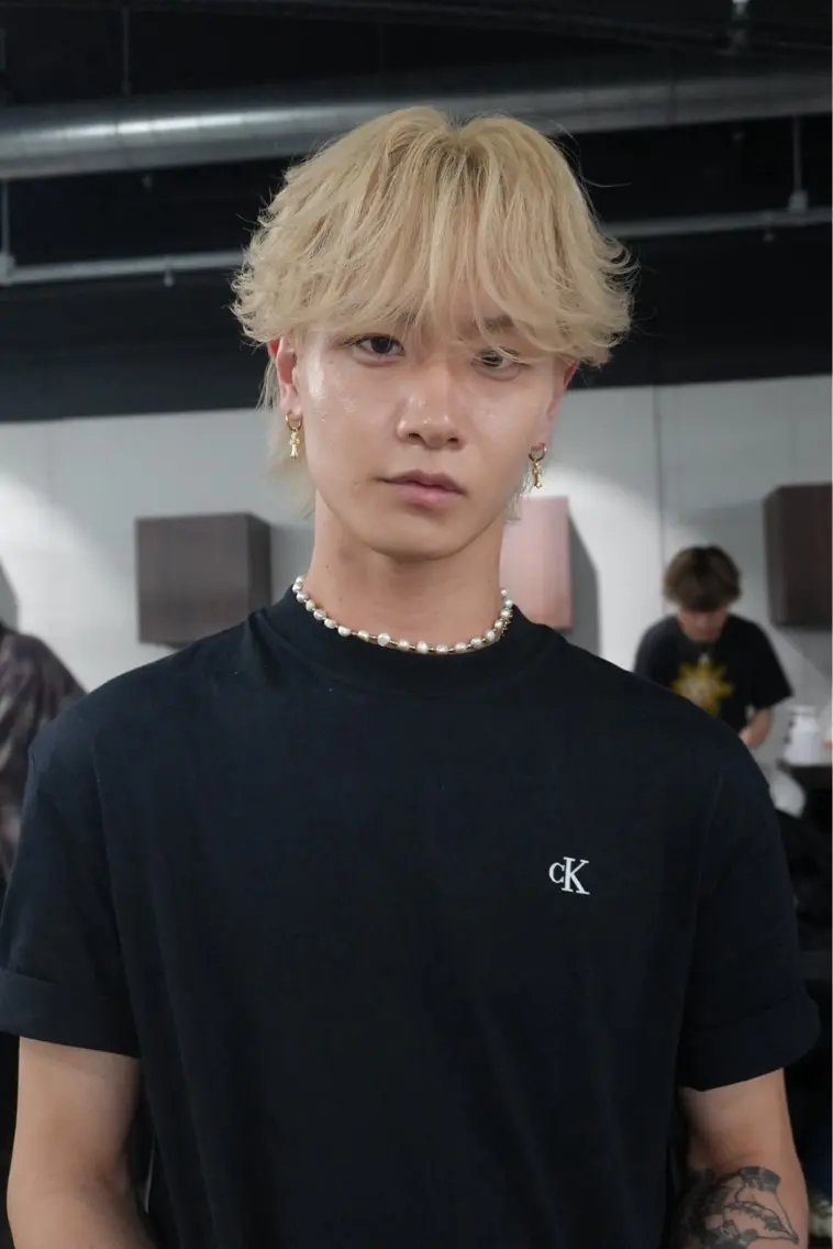 カラー メンズ ヘアセット 岩佐 柚太のヘアスタイル
