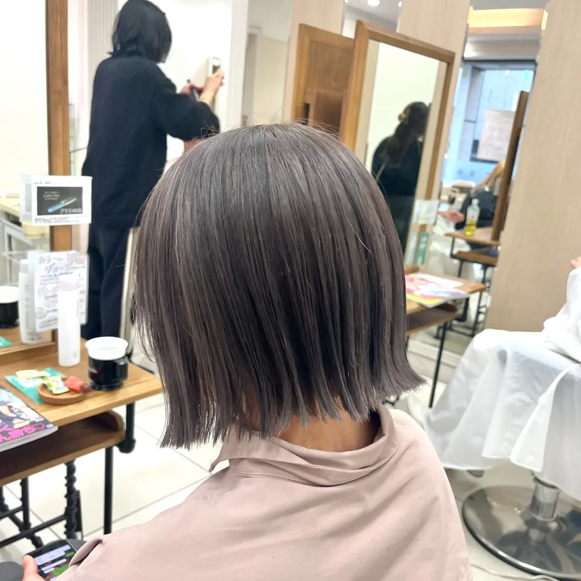 ショート カット ヘアカラー バレイヤージュ/ヘア アレンジ/shionのヘアスタイル