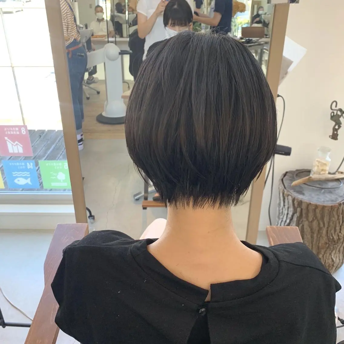 ショート カット 縮毛矯正 綿貫 美雪のヘアスタイル