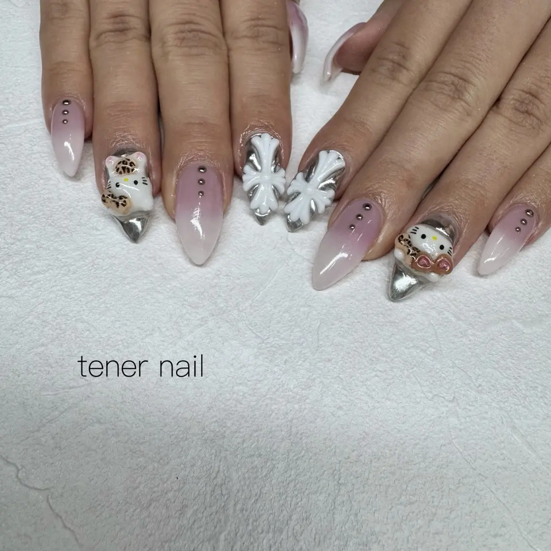 ネイル アニマル柄 ハンドネイル テネルネイル tener nailのネイルデザイン
