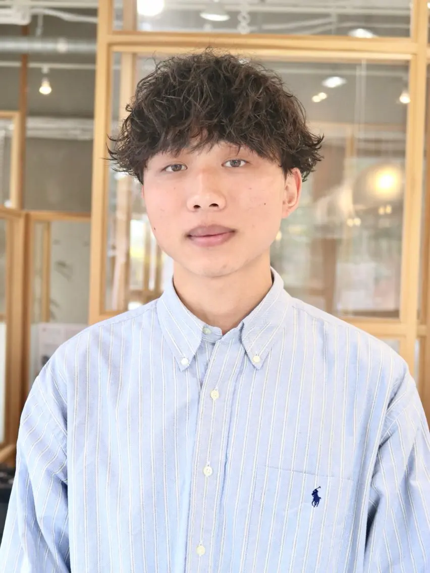 メンズ カット パーマ FERIA fam 北千里のヘアスタイル