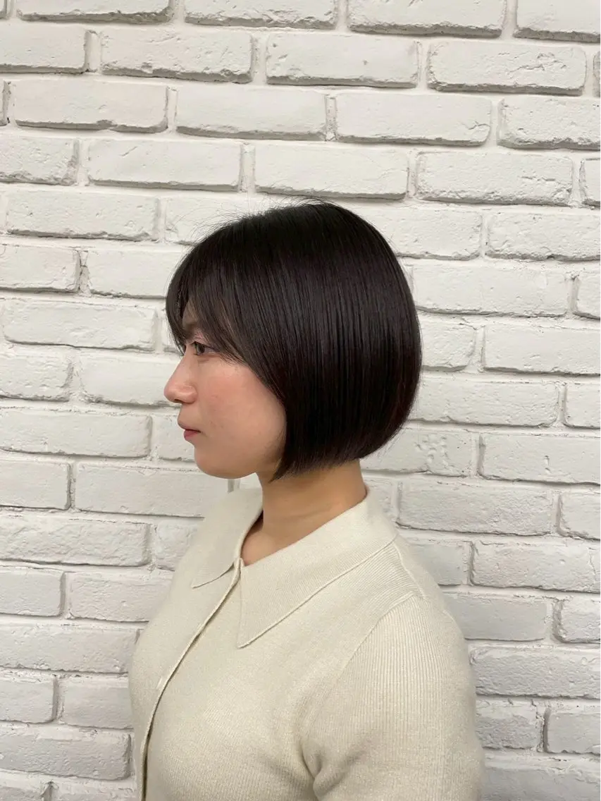 ショート カット ヘアカラー トリートメント 🎧ayaka/ボブ /透明感カラー🩵のヘアスタイル