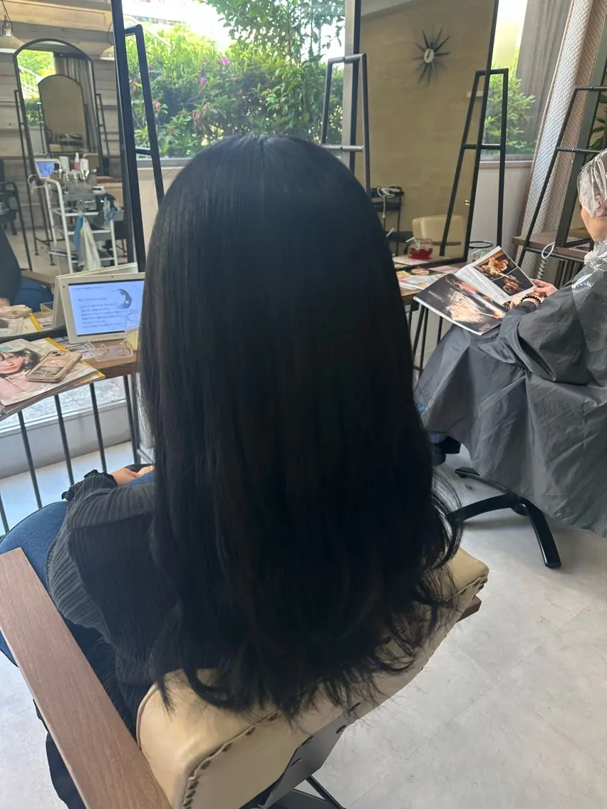 セミロング カラー カット ヘアカラー トリートメント ICHIKA/暖色 カラー / Wカラーのヘアスタイル