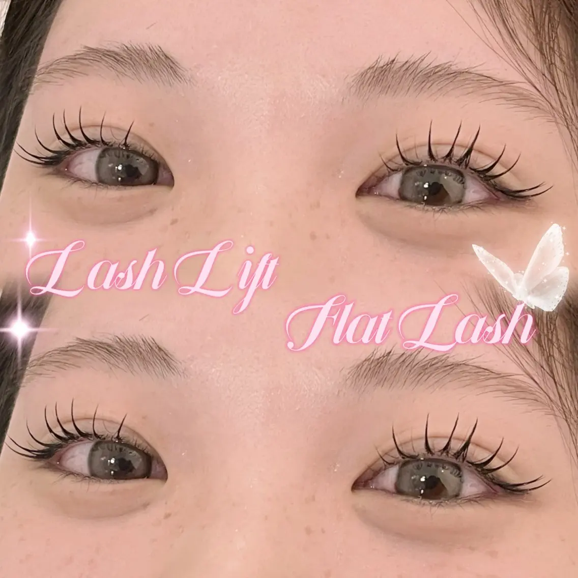 🎀パリエク🩰【ラッシュリフト+フラットラッシュ100本】♡束感コーティング付き♡の写真