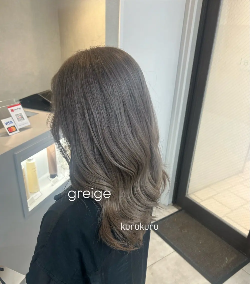 セミロング カット ヘアカラー トリートメント shiori✳︎ GiseL小倉のヘアスタイル