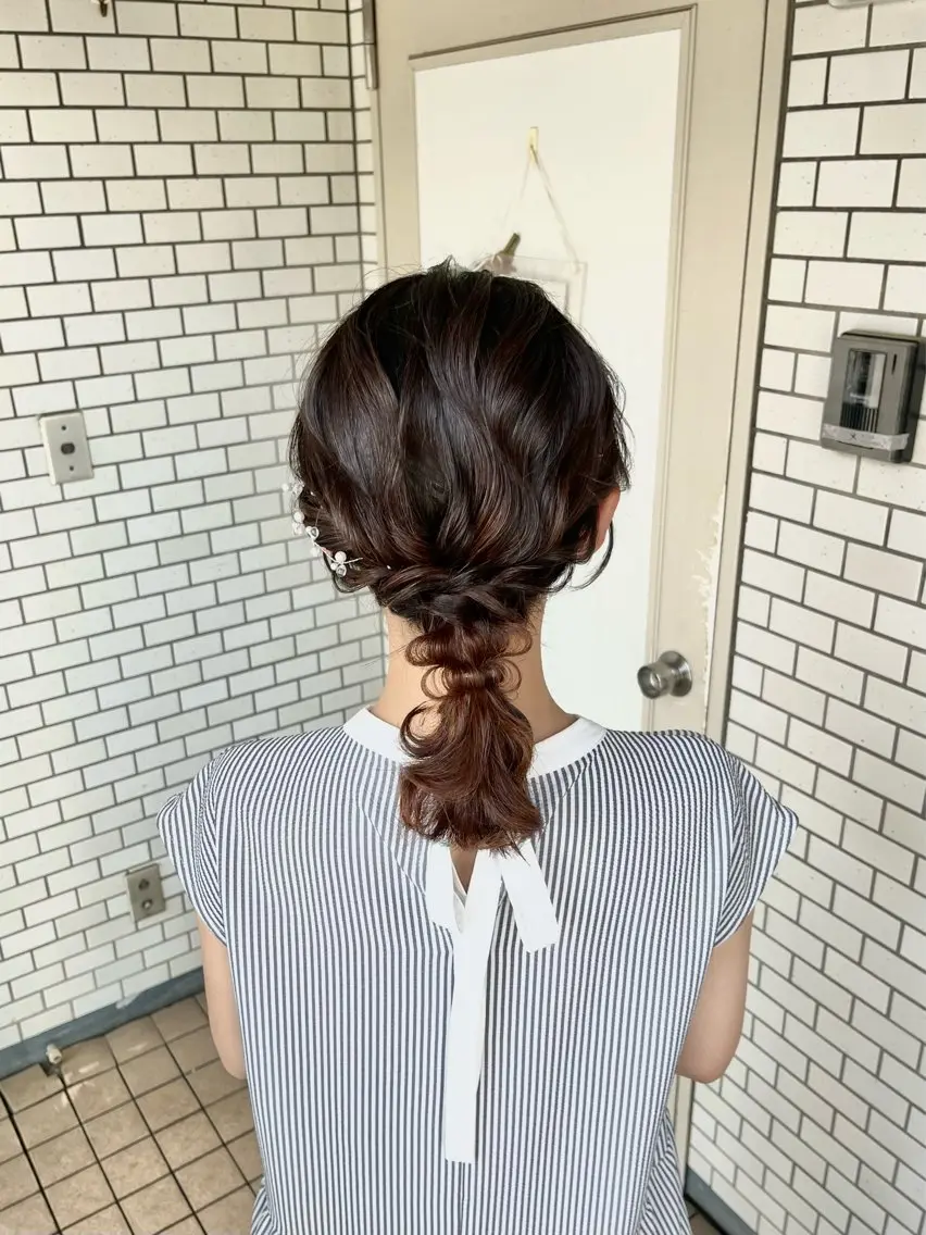 ヘアアレンジ 結婚式・ブライダル 髪飾り ヘアセット 推し活/イベントヘア 🎀✨yuriのヘアスタイル