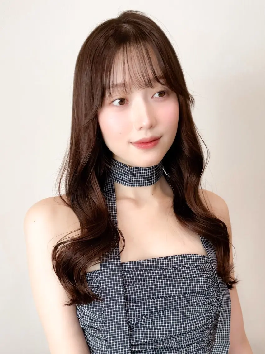 ロング カラー バレイヤージュ ベージュカラー ブリーチ ケアブリーチ ダブルカラー カット ヘアカラー トリートメント ミディアム/顔周り/ ベージュ🌼mayuのヘアスタイル