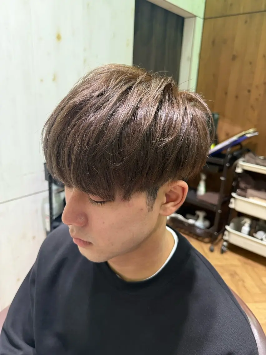 ショート カラー メンズ メンズブリーチ ブリーチ 溝口 槙里也のヘアスタイル
