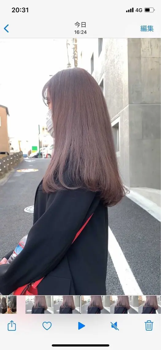 ロング カラー mei|顔まわり ×透明感カラーのヘアスタイル
