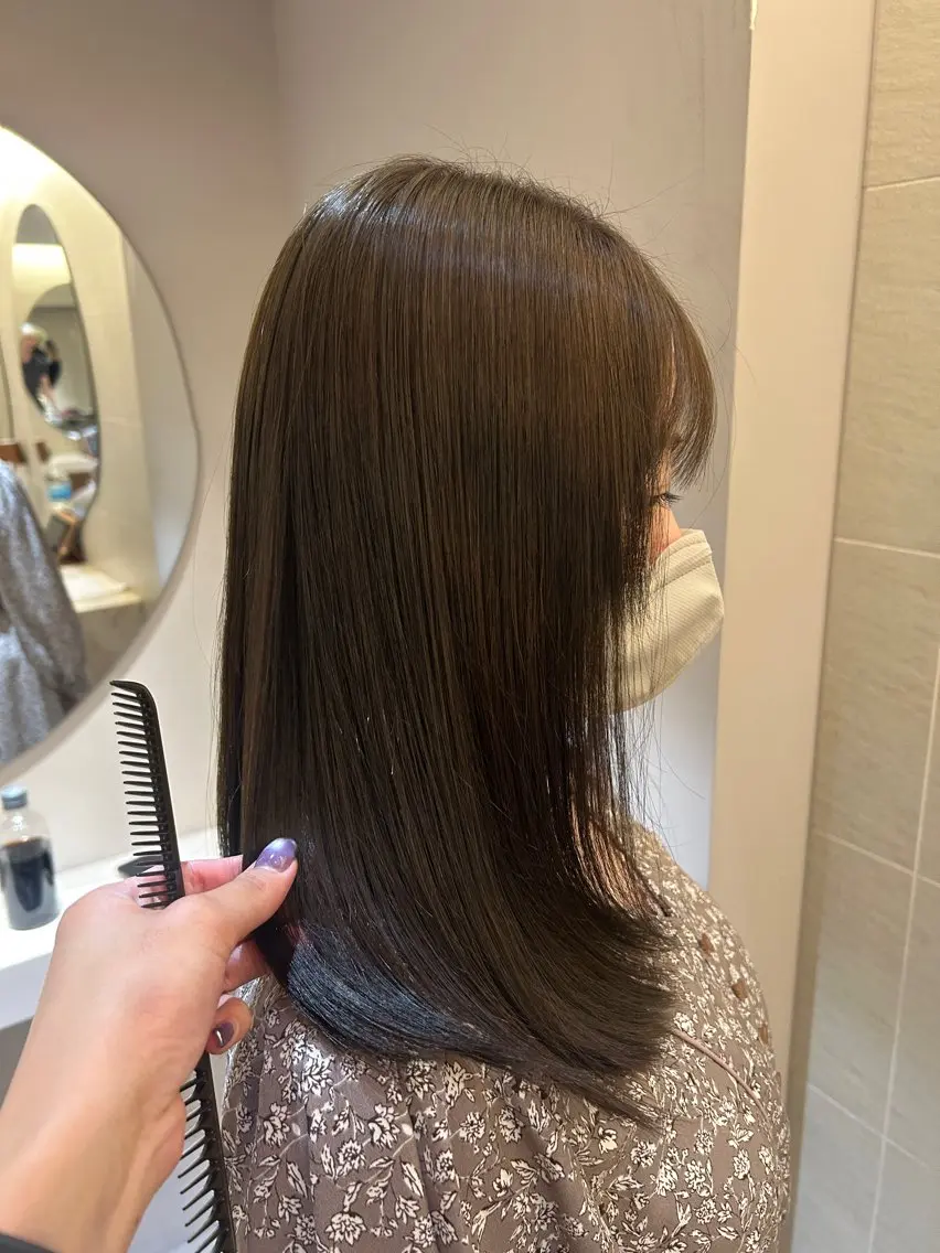 ミディアム カラー ヘアカラー カラーモデル募集 / sakiのヘアスタイル