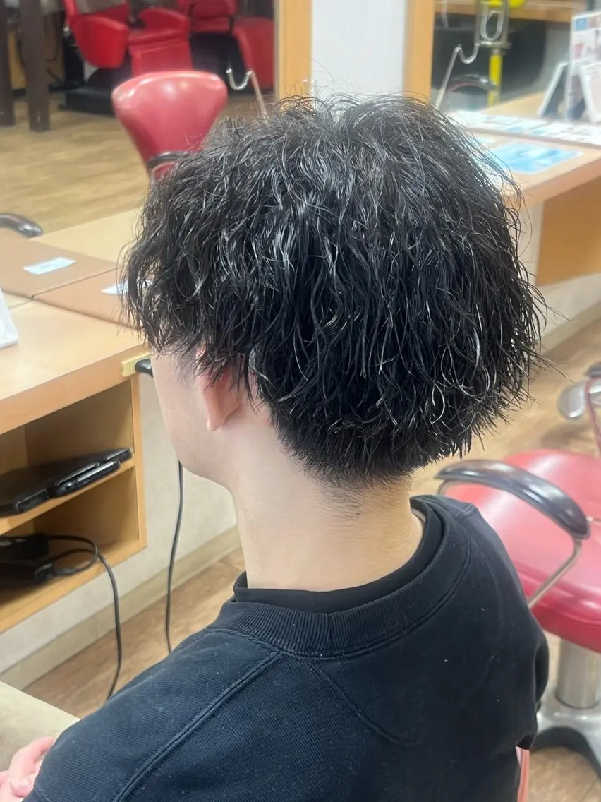 パーマ メンズ オオエ トア／カットモデルのヘアスタイル