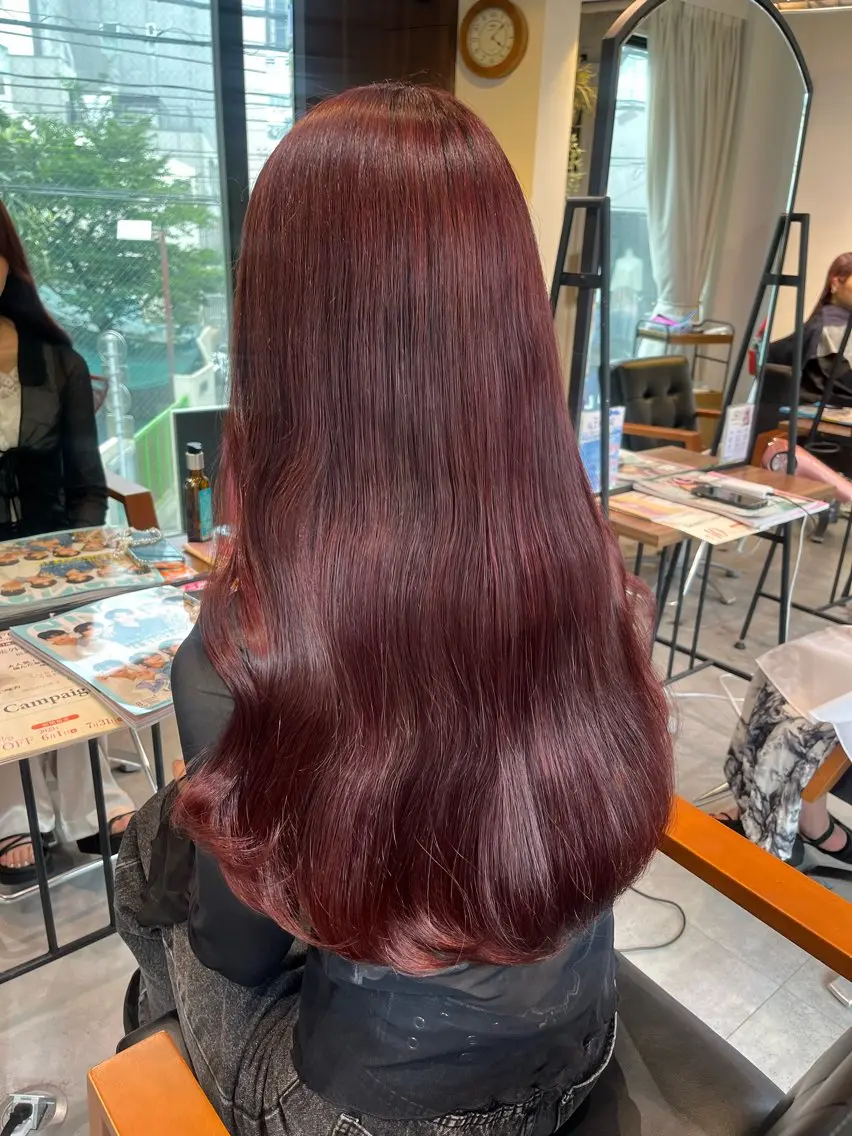 ロング カラー ヘアカラー 🪼AI/オリーブ ベージュ🪼のヘアスタイル