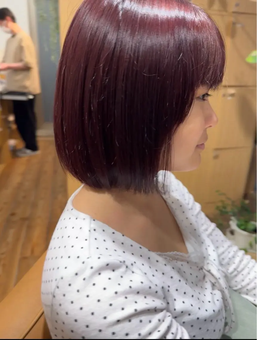 ショート カラー ヘアカラー れおん/ワンカラー モデル募集🎧のヘアスタイル