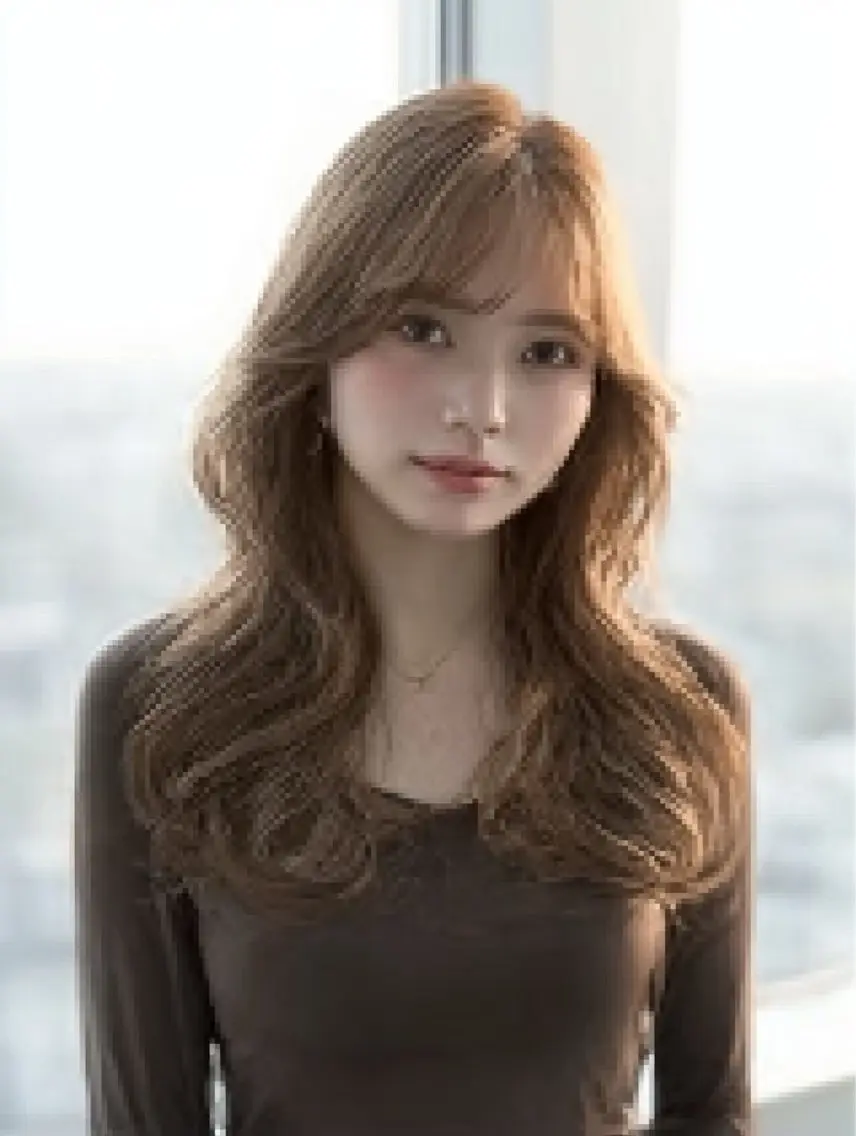 ロング 江川 輝星のヘアスタイル