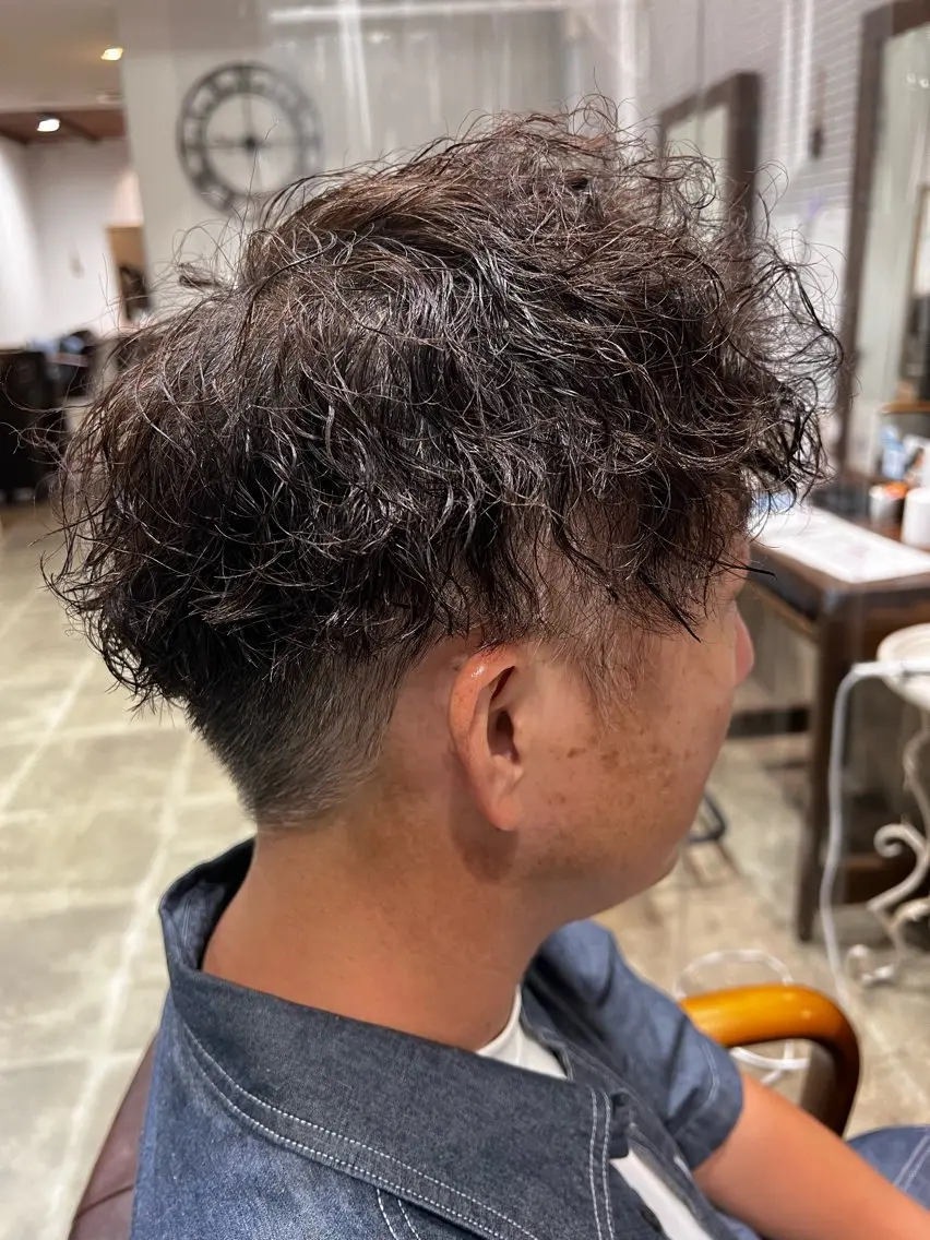 パーマ メンズ 山口 莉々香のヘアスタイル