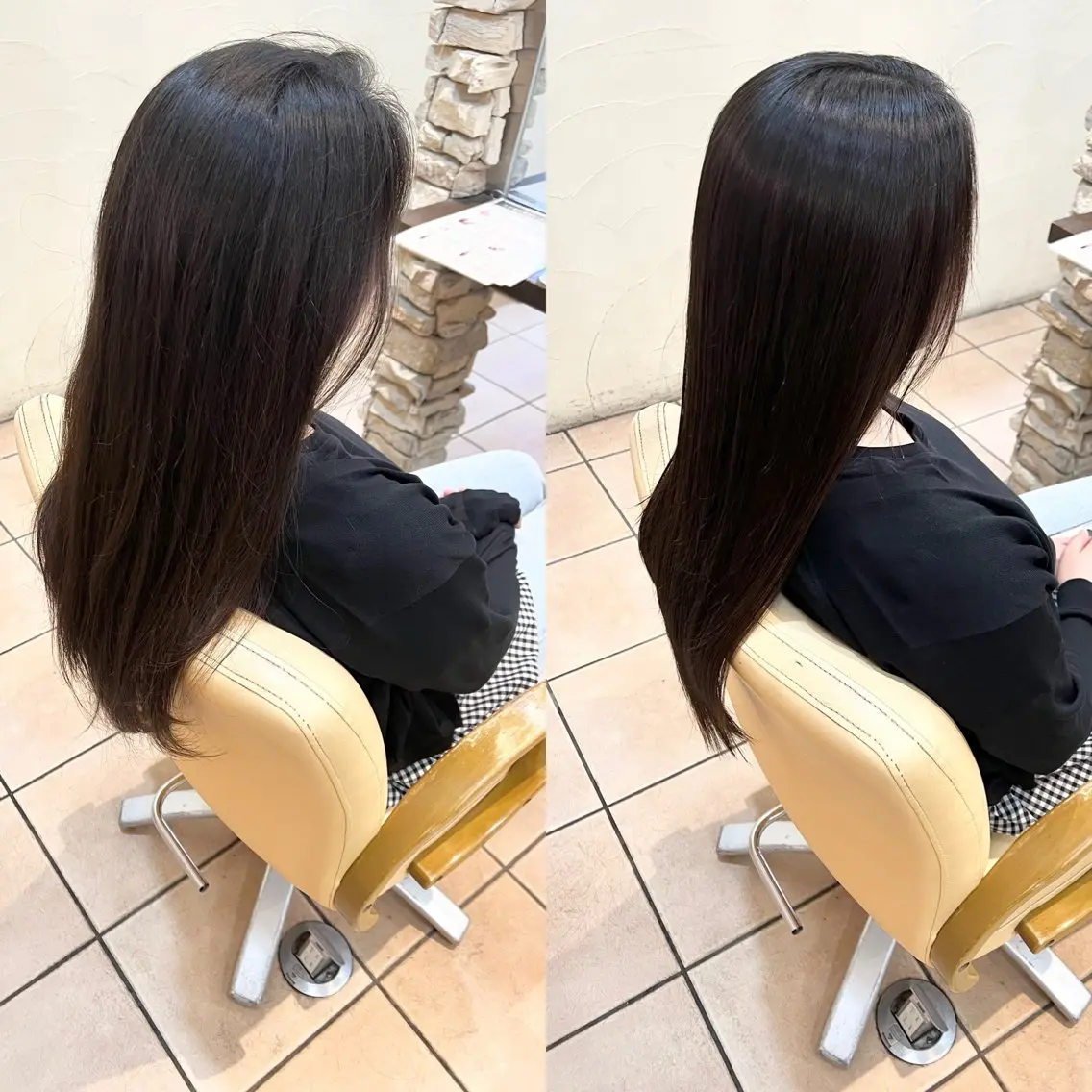 ロング カット 縮毛矯正 髪質改善ストレート ⚡️下ノ村柊斗⚡️のヘアスタイル