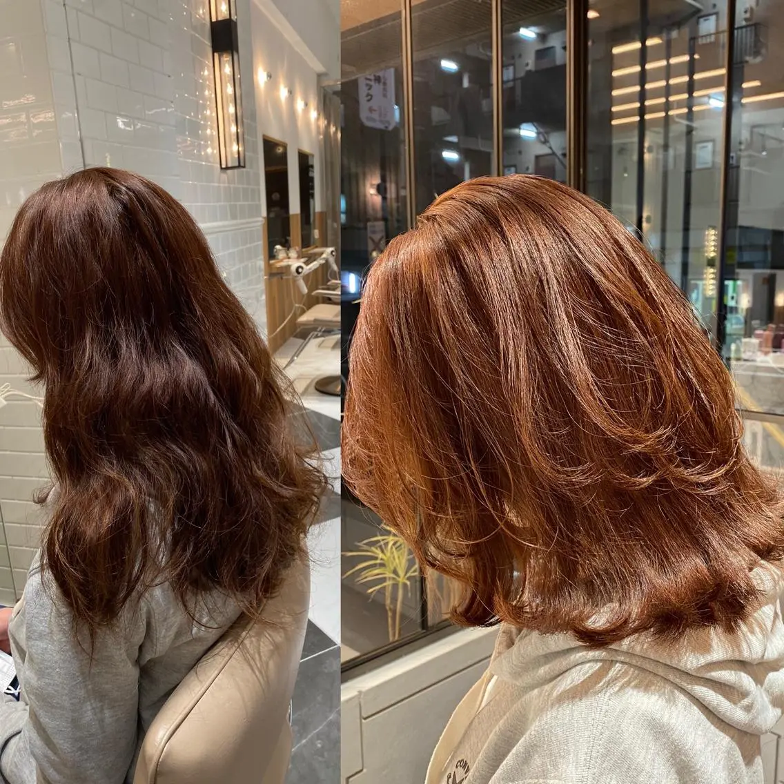 ミディアム カラー レイヤーカット 外ハネヘア ウルフカット ウルフレイヤー カット ヘアカラー トリートメント 谷合 貴志のヘアスタイル