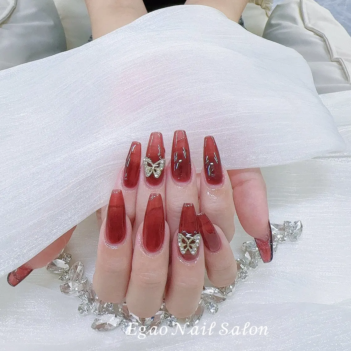 ネイル アートネイル フットネイル フレンチネイル ジェルネイル グラデーション ハンドネイル EGAO NAIL 錦糸町店のネイルデザイン