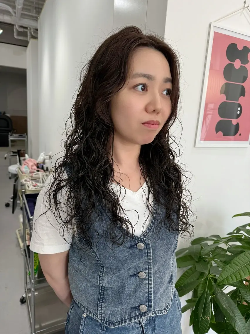 ロング パーマ ロング カット パーマ レイヤーカット/ボブ /春日井🍏鵜飼元喜のヘアスタイル