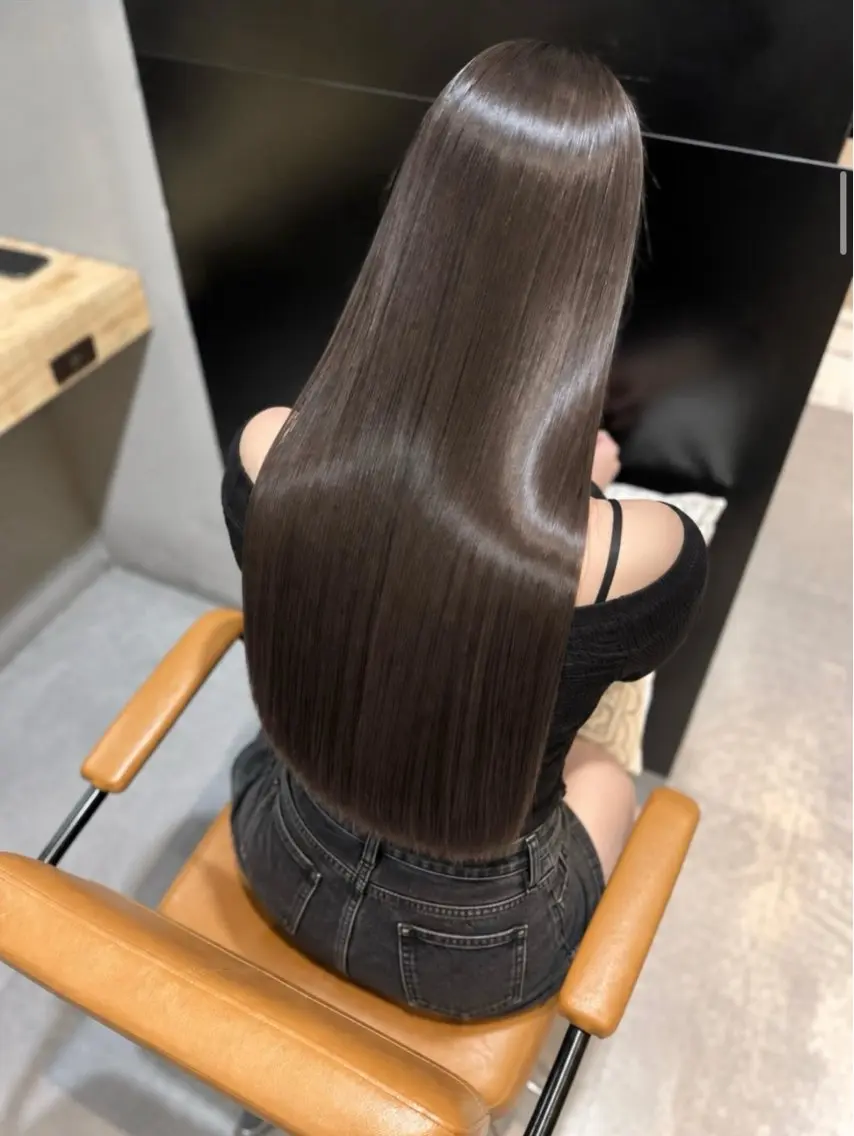 ロング カット ヘアカラー 縮毛矯正 トリートメント 髪質改善/縮毛矯正/ 梅田/艶髪/はるきのヘアスタイル