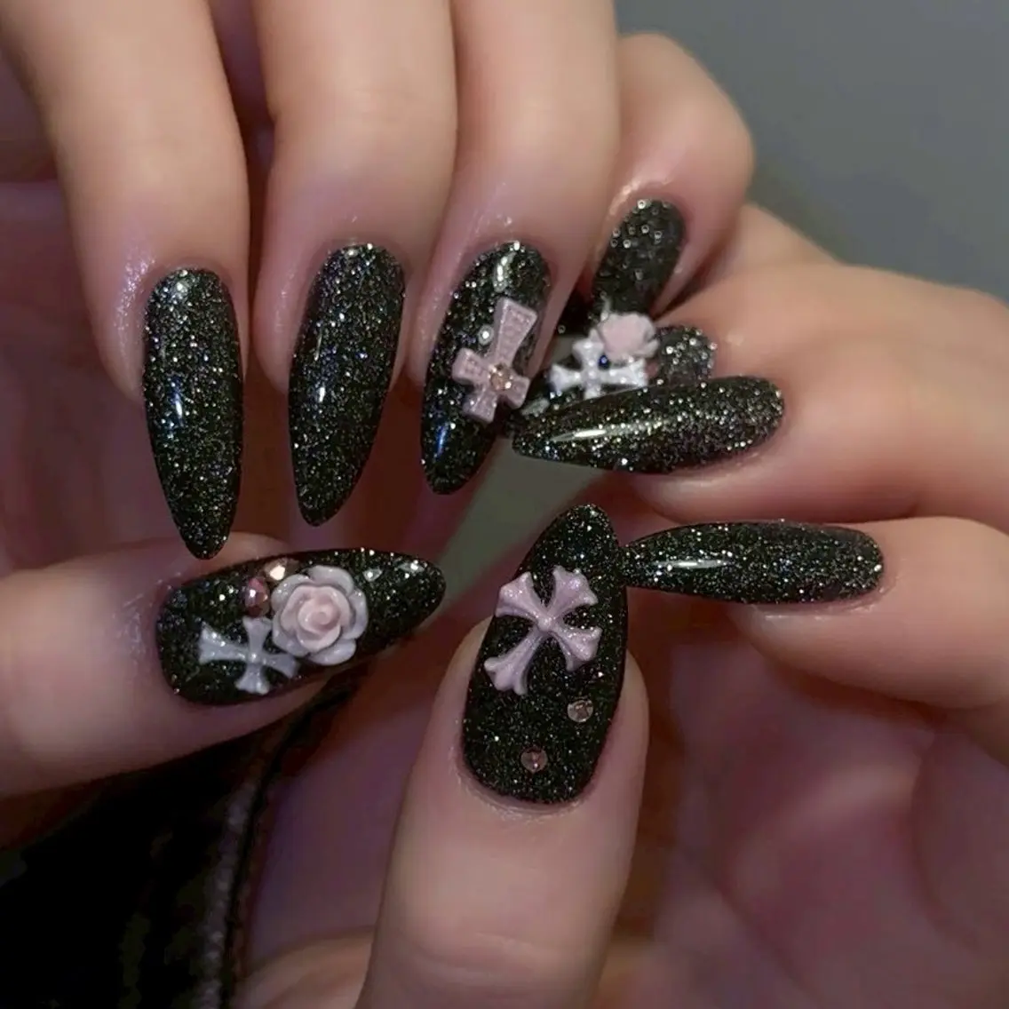 ネイル 長さ出し ハンドネイル Rich+nail 名取🫧✨のネイルデザイン
