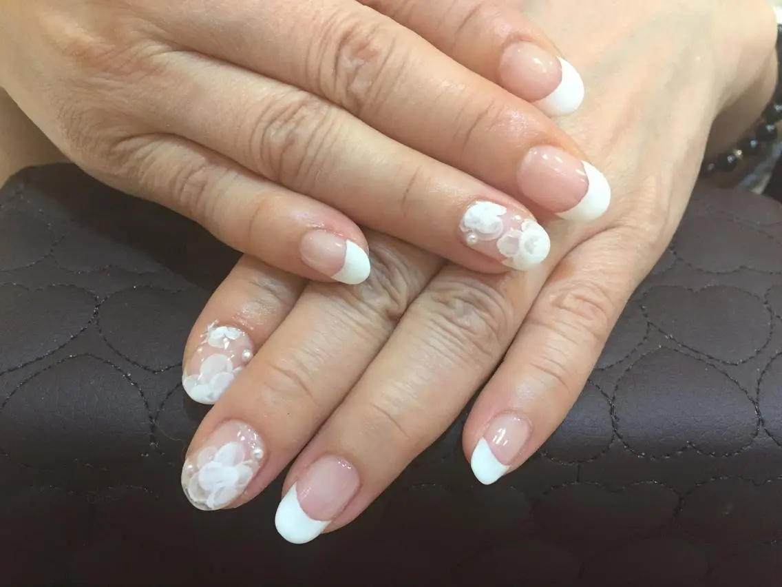 ネイル ブライダルネイル ハンドネイル ハンドケア あおやぎ ゆきこのネイルデザイン