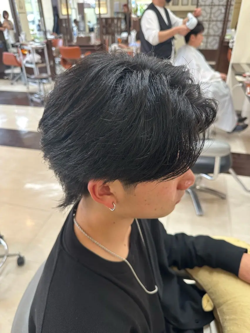 ショート カラー パーマ メンズ カット ヘッドスパ ヘアセット 成田No.1 メンズヘア/清和武虎のヘアスタイル