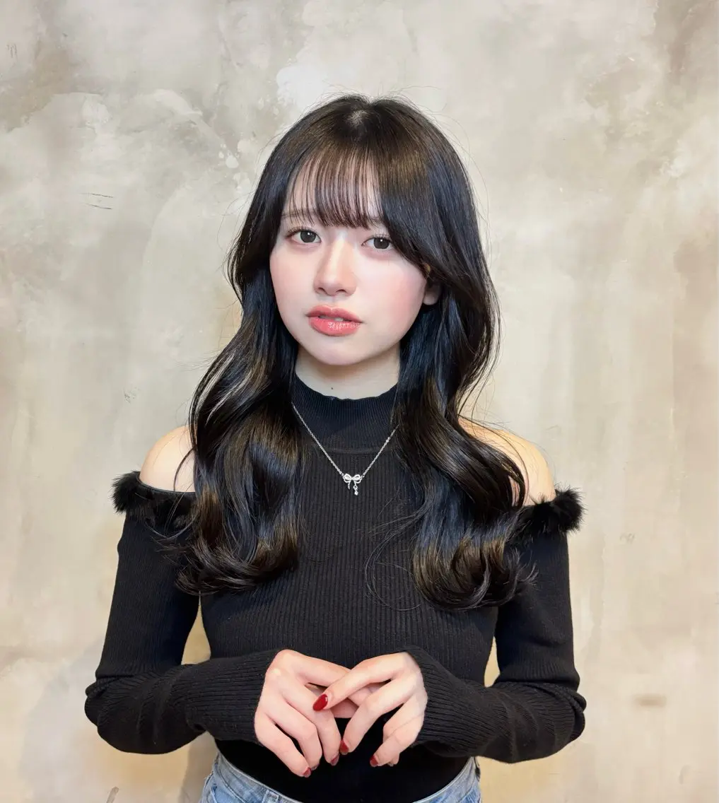 ロング カラー カット ヘアカラー ❤︎韓国レイヤ ー❤︎/saraのヘアスタイル