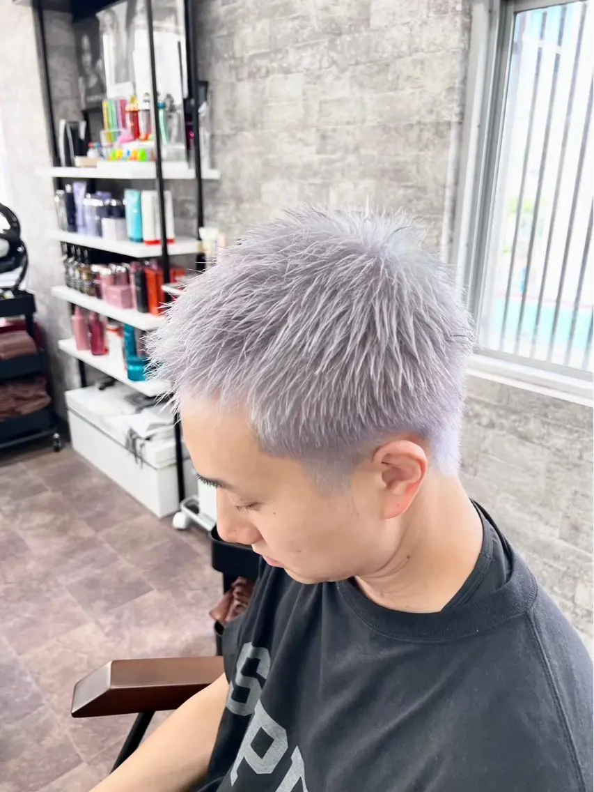 カラー メンズ limit ユイカ/ ハイトーンカラー💫のヘアスタイル