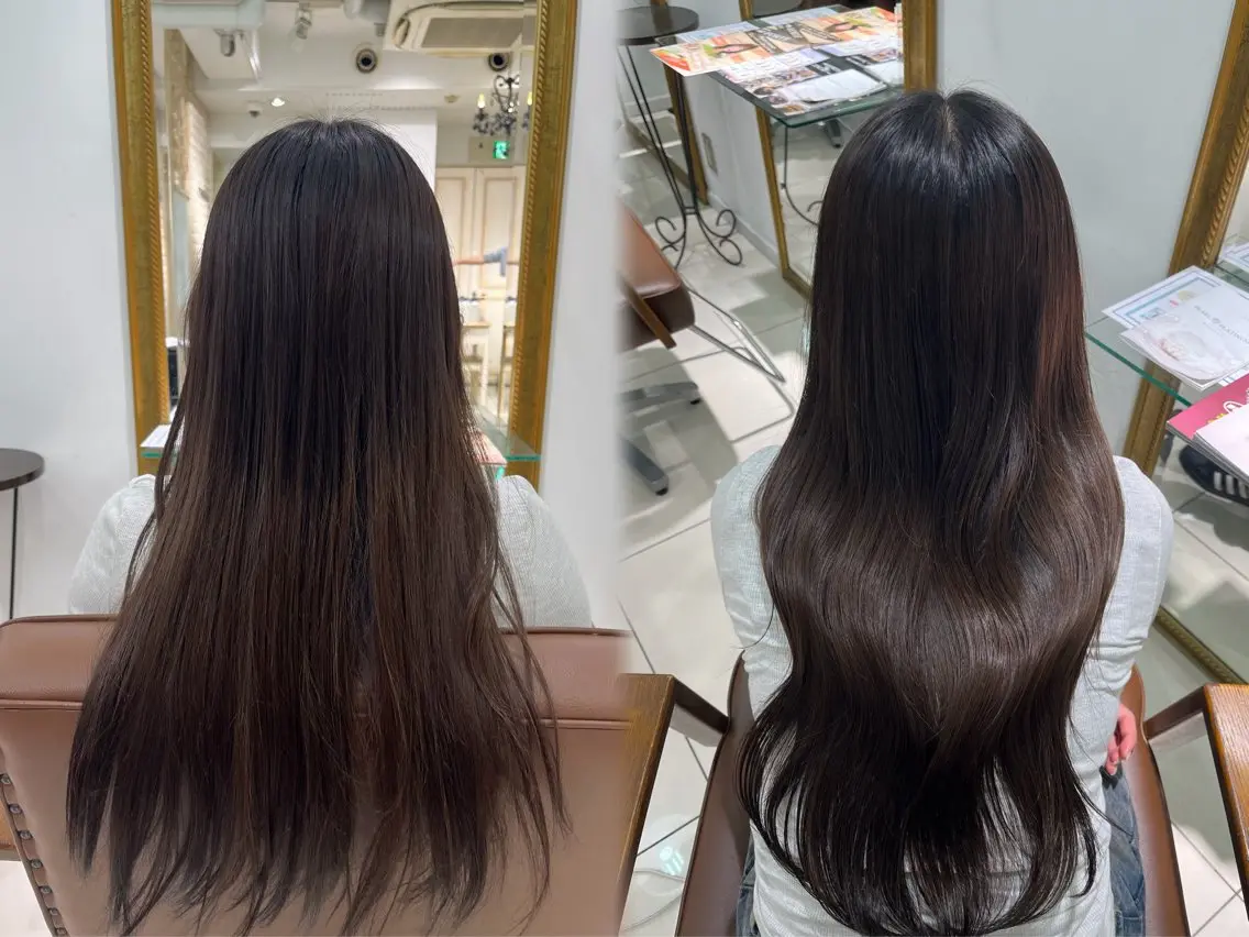 ロング 縮毛矯正 縮毛矯正 巻ける🫧縮毛矯正 💞はな🎀のヘアスタイル