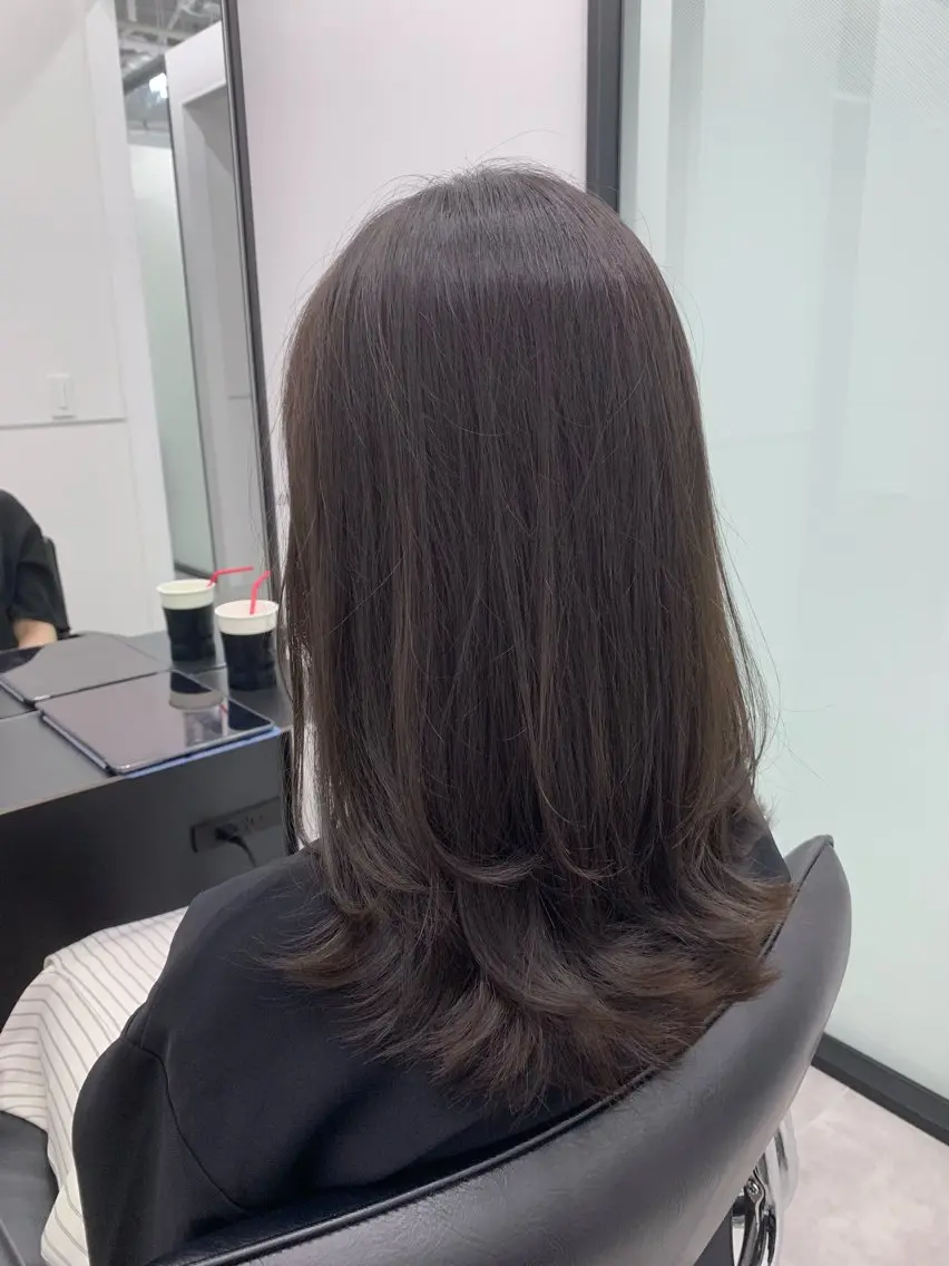 セミロング カラー 本格ヘッドスパ🌿 ×ヘア　佐藤のヘアスタイル