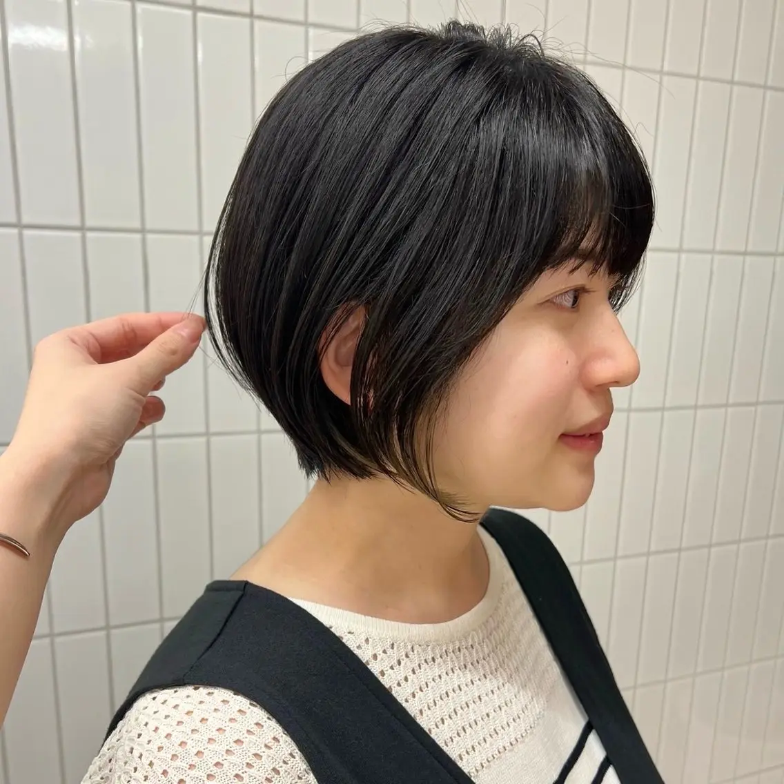 ショート カラー 🤍ブリーチなしカラ ー/渋谷/YUU🤍のヘアスタイル