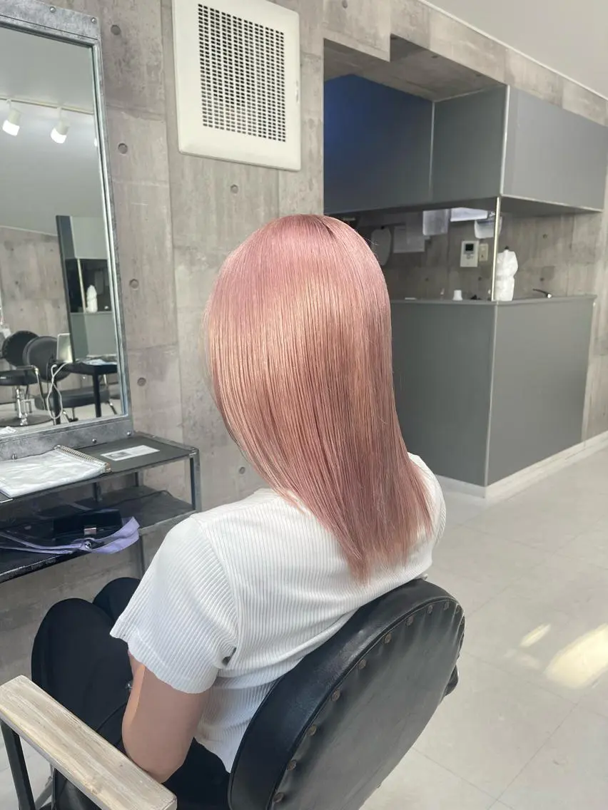 超艶髪ハイトーン🌈🌫️トリプルカラー🌫️ケアブリーチ2回➕ケアカラー➕ケラチン補修トリートメント🫧の写真