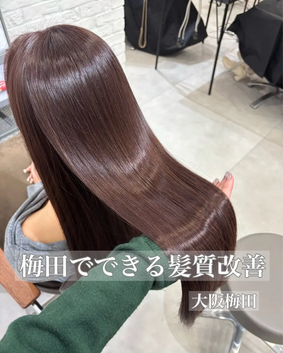 ロング カット ヘアカラー トリートメント 髪質改善矯正特化 🇰🇷amiruのヘアスタイル