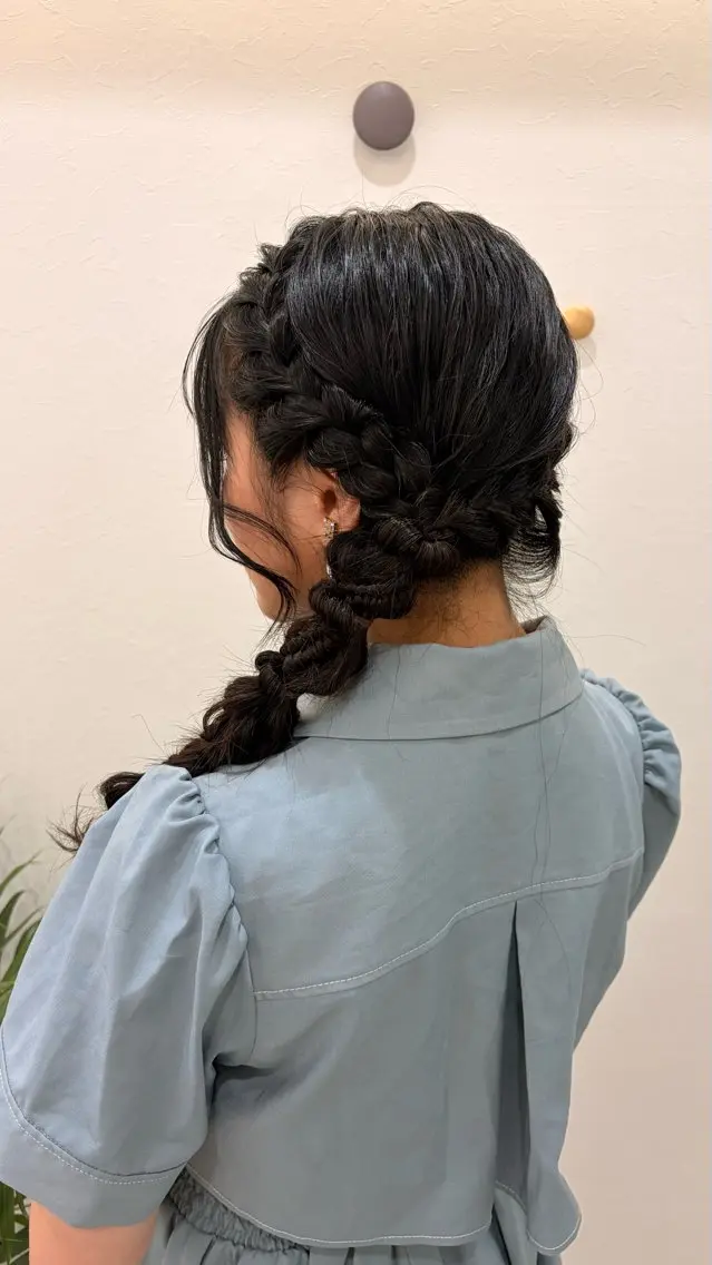 ロング ヘアアレンジ キッズ ヘアセット ヘアセット／六本木 Yukaのヘアスタイル