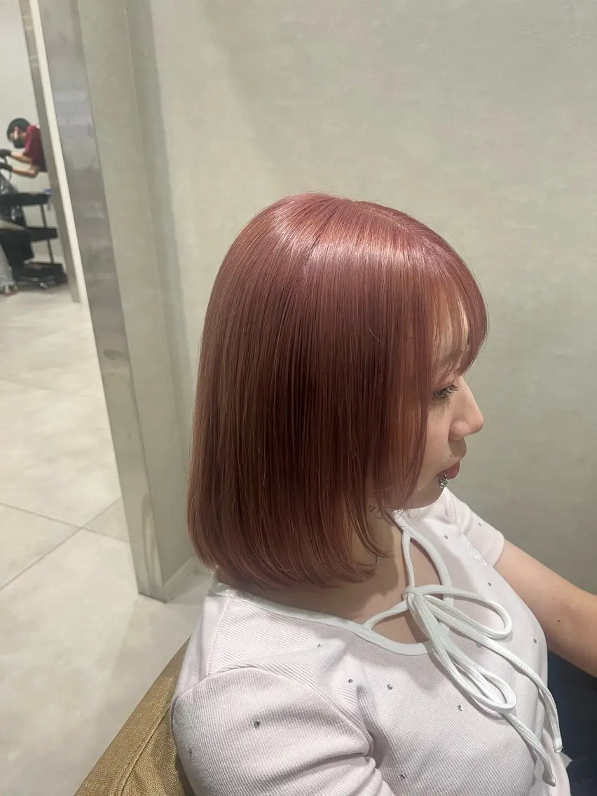 ミディアム カラー 透明感カラー ラベンダーカラー ピンクカラー ピンクラベンダー ヘアカラー トリートメント 艶感透明感カラー/ 大分 Keigoのヘアスタイル