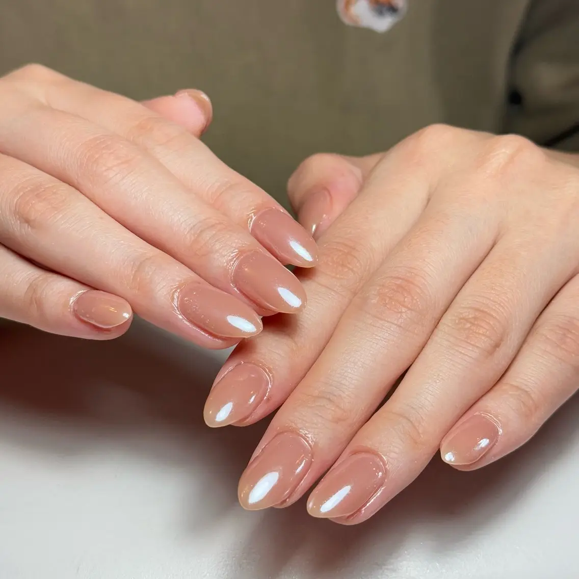ネイル チークネイル フレンチネイル グラデーション キラキラネイル 韓国ネイル ハンドネイル Risa_ Nailのネイルデザイン