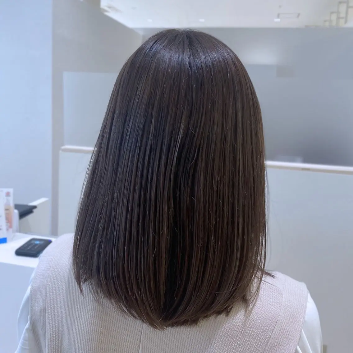 ミディアム カラー ヘアカラー 滝口 瑞季のヘアスタイル
