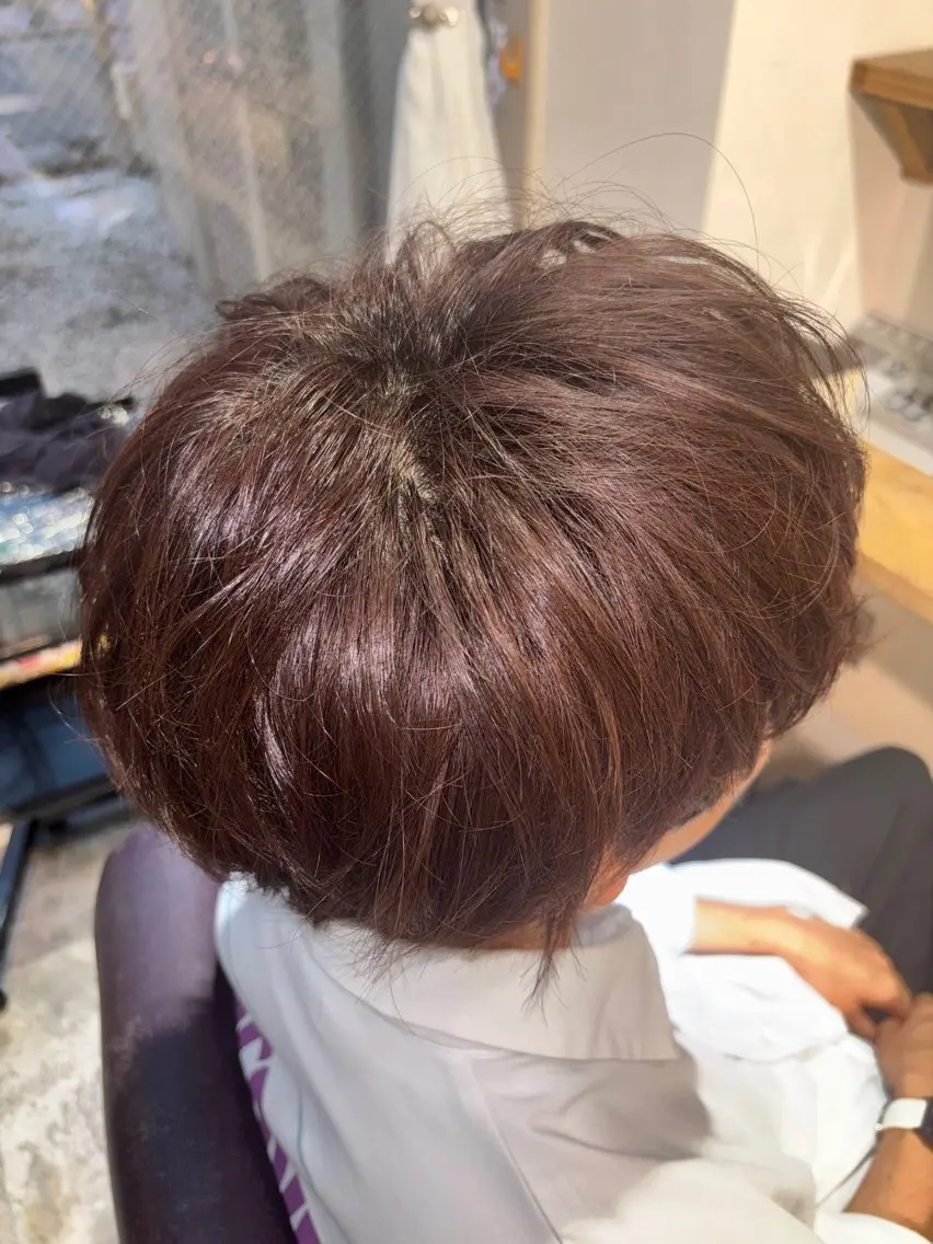 ショート メンズ メンズブリーチ ヘアカラー 田中 准羽のヘアスタイル