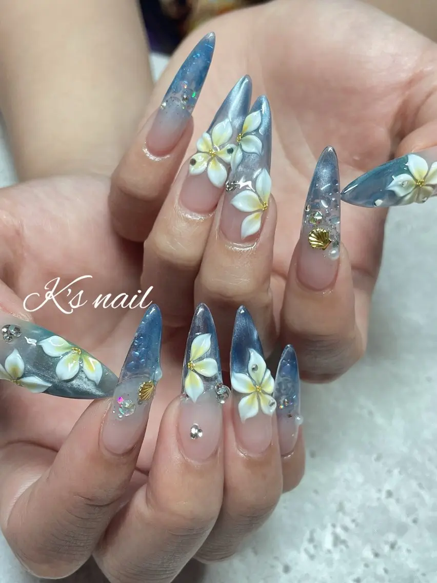 ロング ハンドネイル K's nail kotoeのネイルデザイン