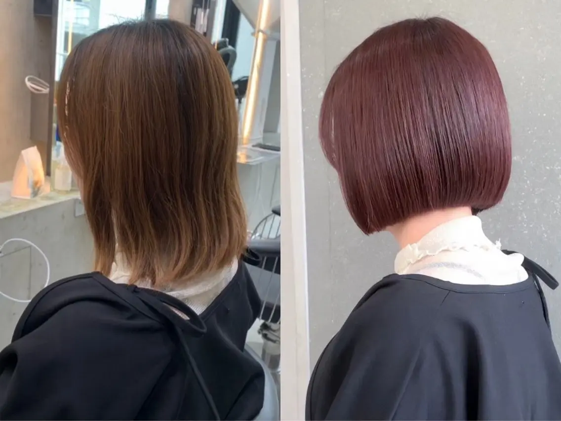 ショート ボブ 似合わせカット 盛れる顔まわりカット 髪質改善/渋谷/れんのヘアスタイル