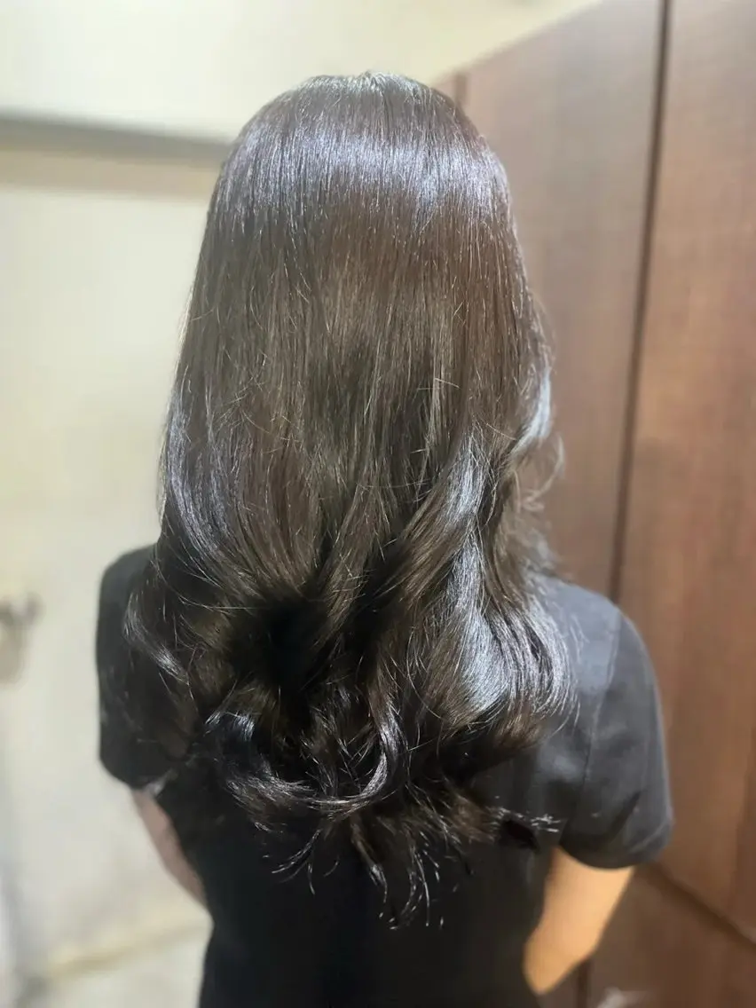 ロング カラー カット ヘアカラー トリートメント 多系統似合わせ/ tsuburaのヘアスタイル