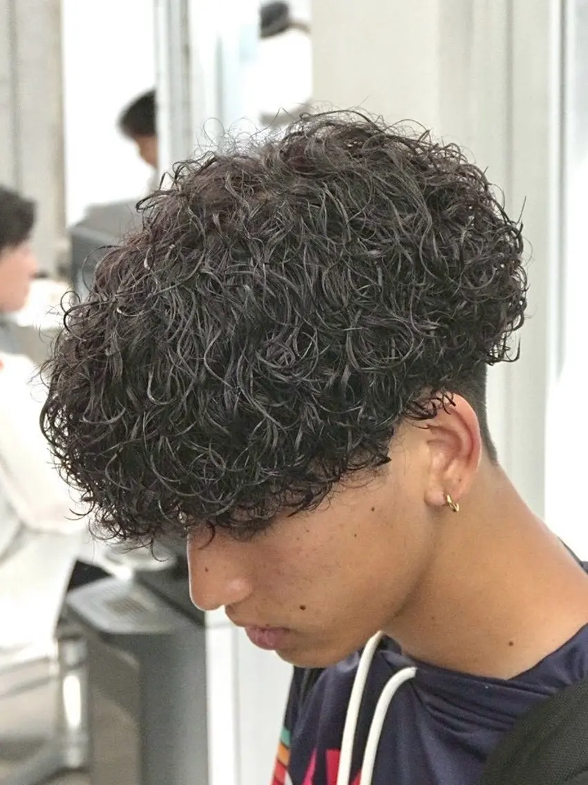 パーマ メンズ スペインカール カット パーマ 【OVARL】武田 まなみのヘアスタイル