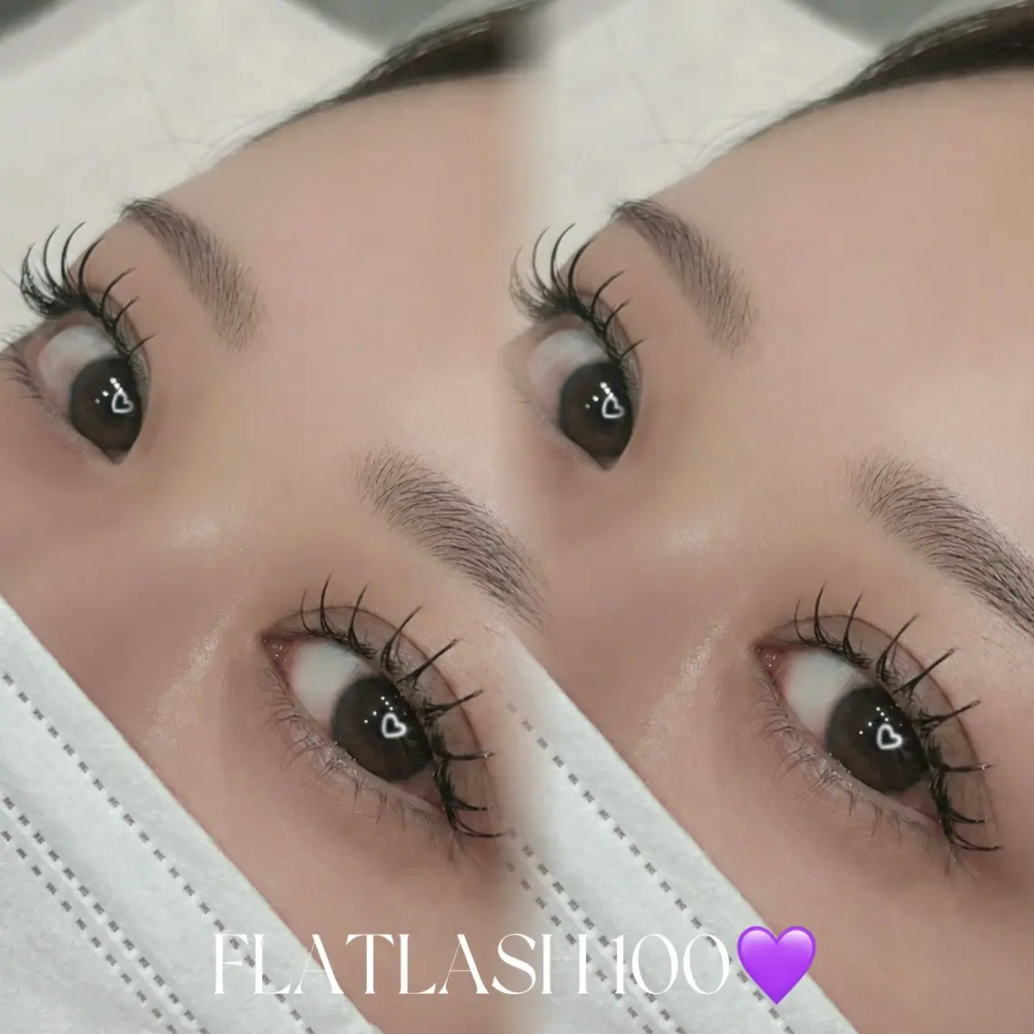 《ナチュラル》もちアップ🫧LEDフラットラッシュ✨100本🪞の写真