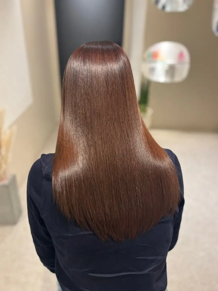 【⭐️本日限定⭐️】カット＋カラー＋超高濃度水素ストレート＋トリートメントの写真