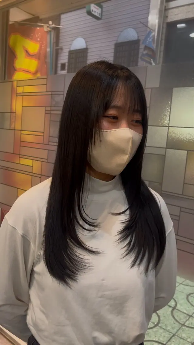ロング カット トリートメント 艶髪🥣透明感カラー 🫧前田奈津実のヘアスタイル