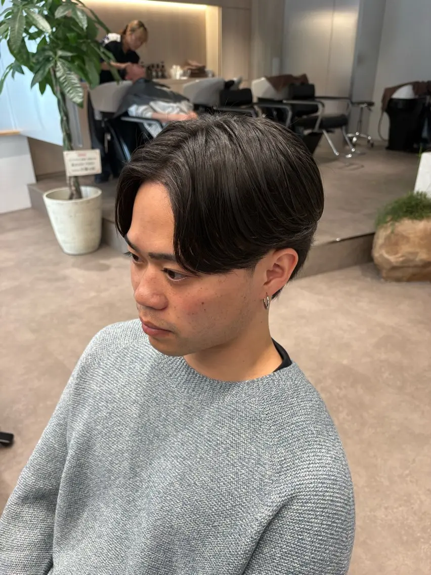 カット+パーマ(毛流れニュアンスパーマ)の写真