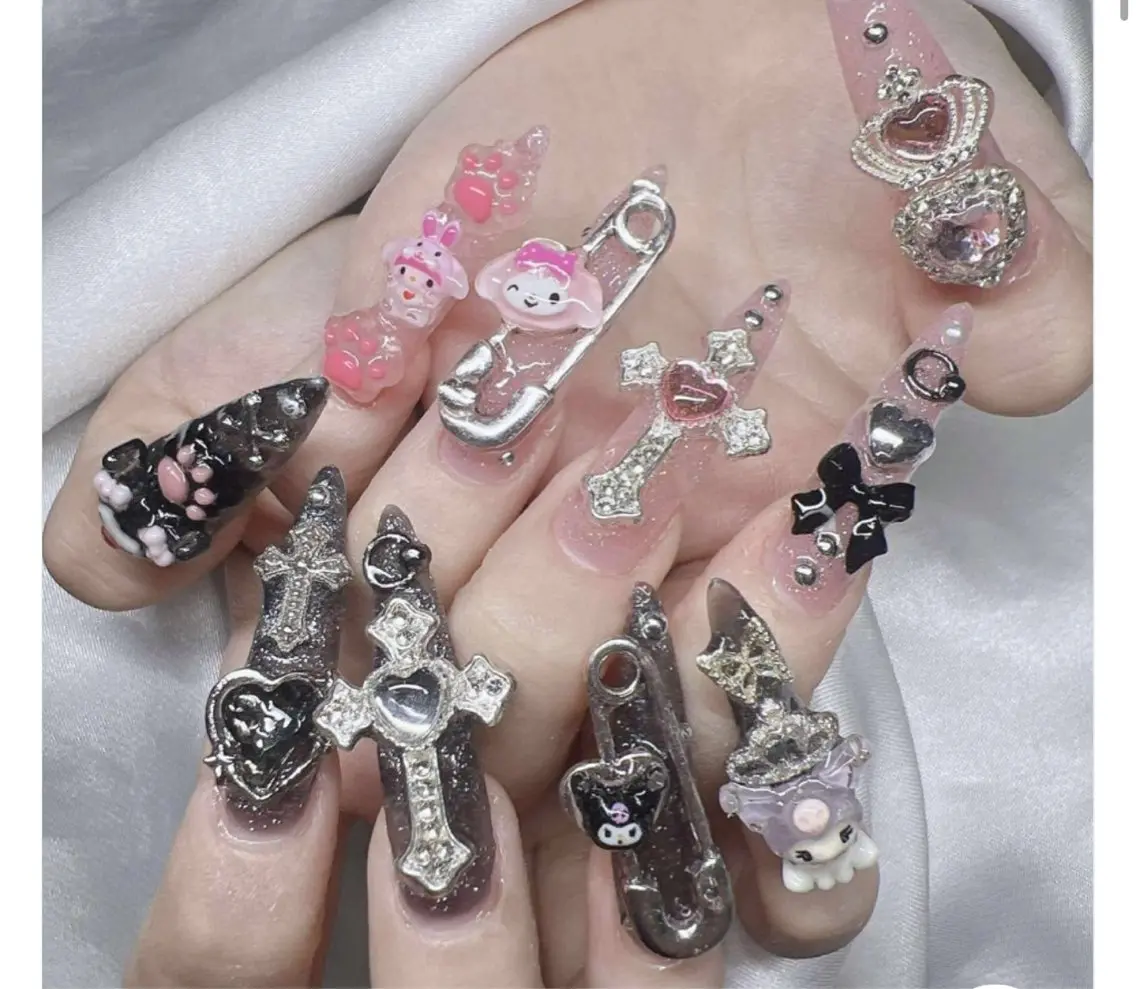 ネイル アートネイル フレンチネイル ジェルネイル 韓国ネイル マグネットネイル ハンドネイル Lenie Nail Okuboのネイルデザイン