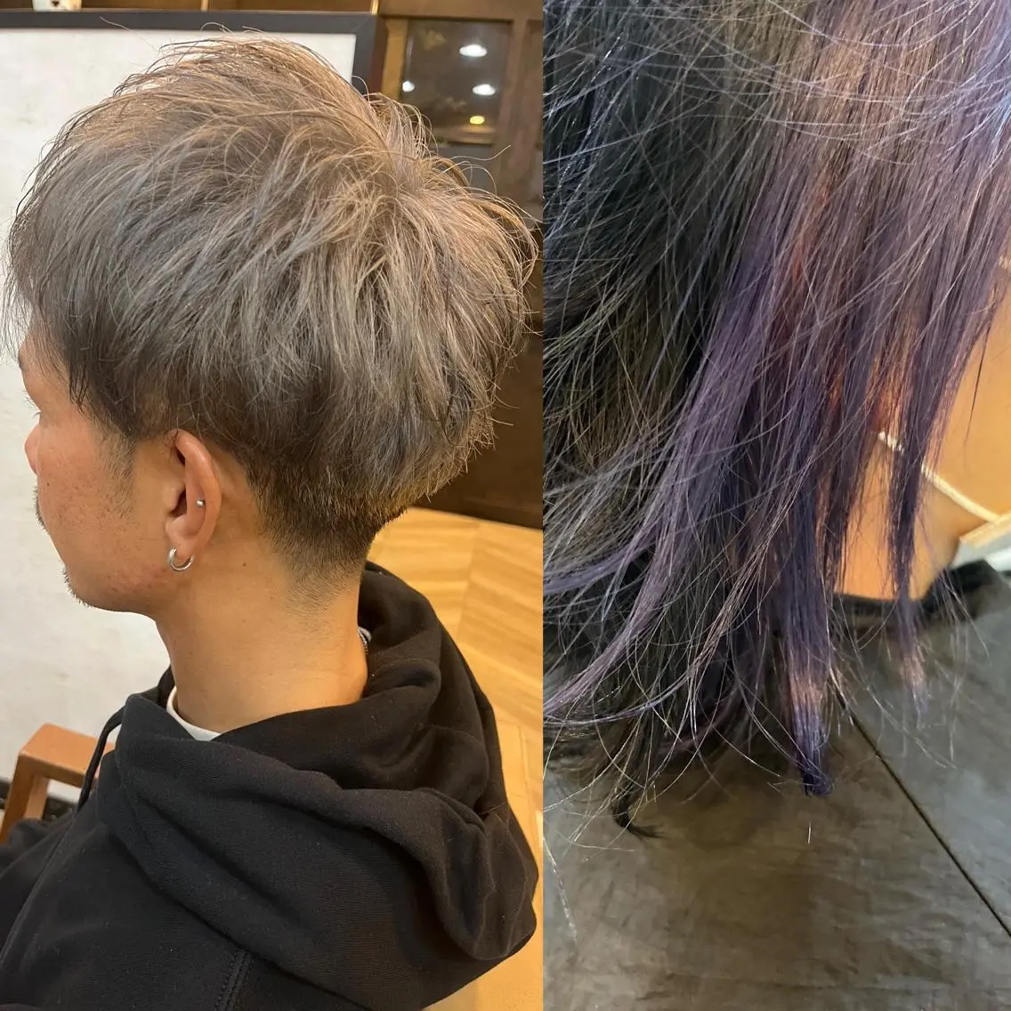 ミディアム カラー カット ヘアカラー トリートメント 和田 真弥のヘアスタイル