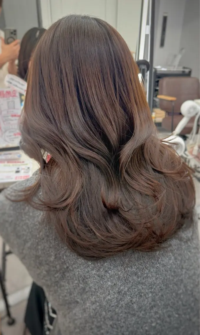 ロング カラー カット ヘアカラー トリートメント ヘッドスパ 💎レイヤー/韓国 💎石戸谷のヘアスタイル